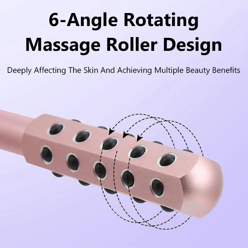 24 Germanium Face Massage Beauty Acupoint Roller Stick Wholesale Beauty Roller Tool Face Gua Sha Massager Women Skin Care Beauty